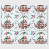 かわいい格言クリスマス ラッピングペーパー (フラット)