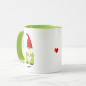 かわいい格言グリーンに蹄鉄 マグカップ (正面左)