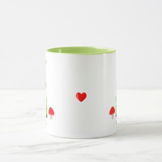 かわいい格言グリーンの服|過去記事 マグカップ (中央)