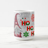 かわいい格言サンタクリスマススノーフレーク コーヒーマグカップ (中央)