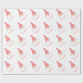 かわいい格言サンタクロース ラッピングペーパー (フラット)