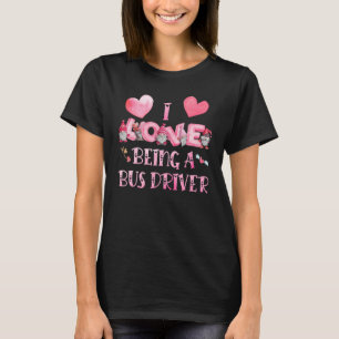 かわいい格言スクールバスドライバーのヴァレンが大好き Tシャツ