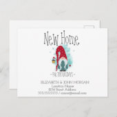 かわいい格言スノーブークスホリデーズニューアドレス 案内ポストカード (正面/裏面)