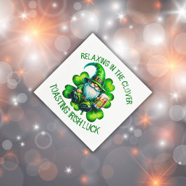 かわいい格言セントパトリックの日とビール | スタンダードカクテルナプキン