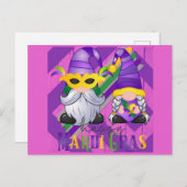 かわいい格言ハッピーマルディグラ ポストカード (正面/裏面)