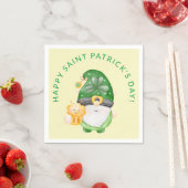かわいい格言ハッピーSaint patricks dayパーティー スタンダードカクテルナプキン (インサイチュ)