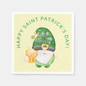 かわいい格言ハッピーSaint patricks dayパーティー スタンダードカクテルナプキン (正面)