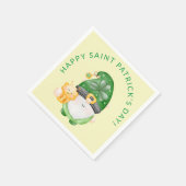かわいい格言ハッピーSaint patricks dayパーティー スタンダードカクテルナプキン (角)
