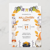 かわいい格言ハロウィーン招待状 招待状 (正面/裏面)