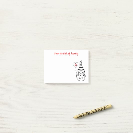 かわいい格言ハートラブフェアリーガーデン格言 ポストイット (デスク上)