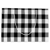 かわいい格言バッファロープレイド ラージペーパーバッグ (裏面)