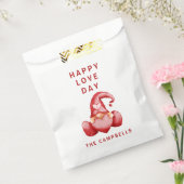 かわいい格言バレンタインデー赤いハートバレンタイン フェイバーバッグ (封をした状態)