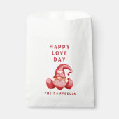 かわいい格言バレンタインデー赤いハートバレンタイン フェイバーバッグ (正面)