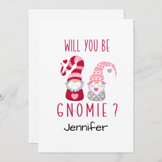 かわいい格言パーソナライズされたロマニティックバレンタイン シーズンカード (正面/裏面)