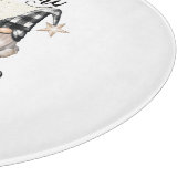 かわいい格言ブラックバッファロープレイド カッティングボード (角)