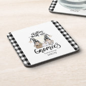 かわいい格言ブラックバッファロープレイド コースター (左側)