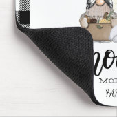 かわいい格言ブラックバッファロープレイド マウスパッド (コーナー)