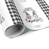 かわいい格言ブラックバッファロープレイド ラッピングペーパー (ロールコーナー)