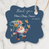 かわいい格言ベビーシャワーメッセージカード フェイバータグ (裏面)