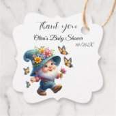 かわいい格言ベビーシャワーメッセージカード フェイバータグ (裏面)
