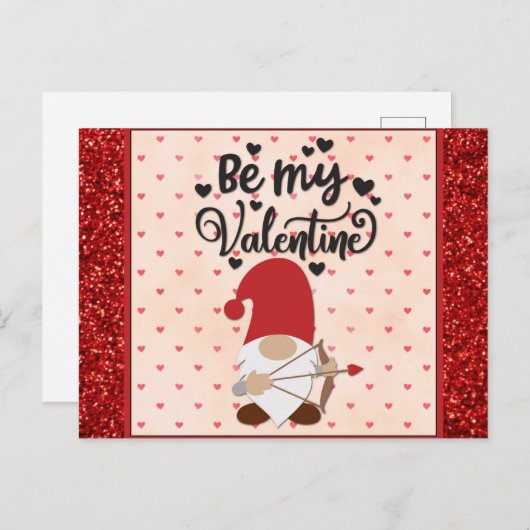 かわいい格言ベミーバレンタインデー ポストカード (正面/裏面)