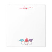 かわいい格言ホープのスクリプトのクリスマス ノートパッド (正面)