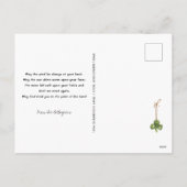 かわいい格言ポットオブカスタム金ゴールドセントパトリックの日 シーズンポストカード (裏面)