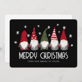 かわいい格言メリークリスマススノーフレーク シーズンカード (正面/裏面)