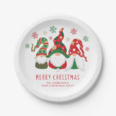 かわいい格言メリークリスマスパーティー ペーパープレート (正面)
