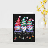 かわいい格言メリークリスマスライトファミリー格言Xma カード (黄色い花)