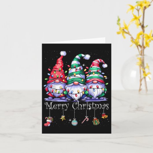 かわいい格言メリークリスマスライトファミリー格言Xma カード (黄色い花)