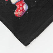 かわいい格言メリークリスマスライトファミリー格言Xma フリースブランケット (角)