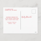 かわいい格言メリークリスマス シーズンポストカード (裏面)