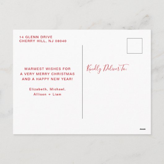 かわいい格言メリークリスマス シーズンポストカード (裏面)