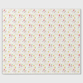 かわいい格言メリービーガンクリスマス ラッピングペーパー (フラット)