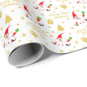かわいい格言メリービーガンクリスマス ラッピングペーパー (ロールコーナー)