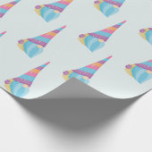 かわいい格言ユニコーンマジカルカラフル ラッピングペーパー (角)