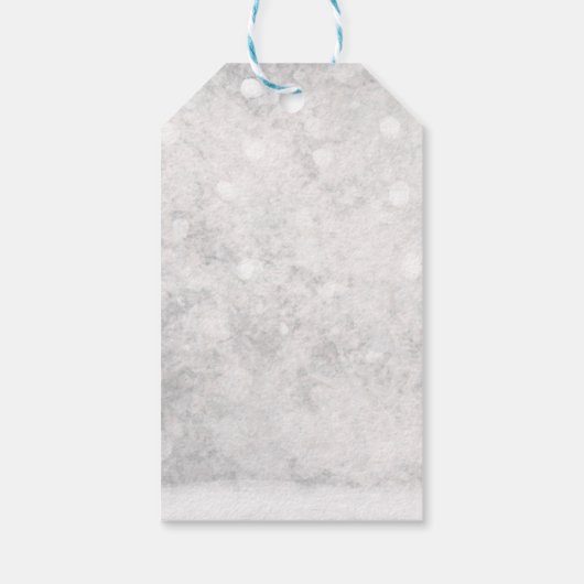 かわいい格言レッド ギフトタグ (裏面)