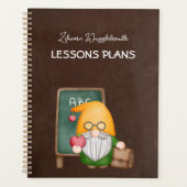 かわいい格言先生オンブラウンシャルボード プランナー手帳 (正面)