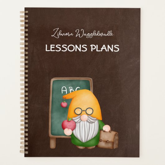 かわいい格言先生オンブラウンシャルボード プランナー手帳 (正面)