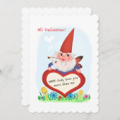 かわいい格言妖精ヴィンテージバレンタイン シーズンカード (正面/裏面)