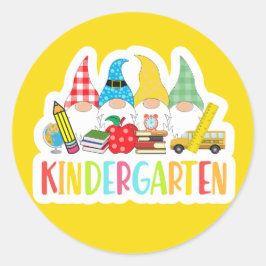 かわいい格言学校の幼稚園バスグローブブック ラウンドシール