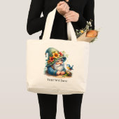 かわいい格言庭園愛好家ラージ ラージトートバッグ (正面(商品))