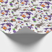 かわいい格言怖いカボチャトリートハロウィーンギフト ラッピングペーパー (角)