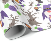 かわいい格言怖いカボチャトリートハロウィーンギフト ラッピングペーパー (ロールコーナー)