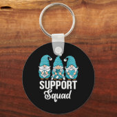 かわいい格言支援分隊の生存子宮頸がん キーホルダー (正面)