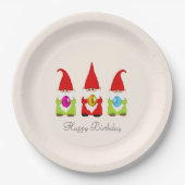 かわいい格言数々の&色のイースターエッグ誕生日 ペーパープレート (正面)