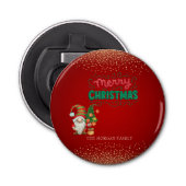 かわいい格言松の木紙吹雪赤メリークリスマス 栓抜き (正面)