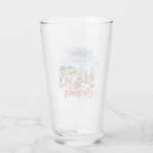 かわいい格言祝のクリスマスホリデー タンブラーグラス (裏面)