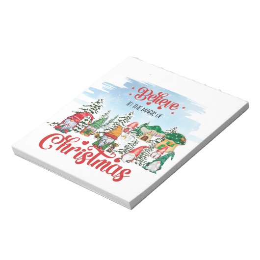 かわいい格言祝のクリスマスホリデー ノートパッド (回転)
